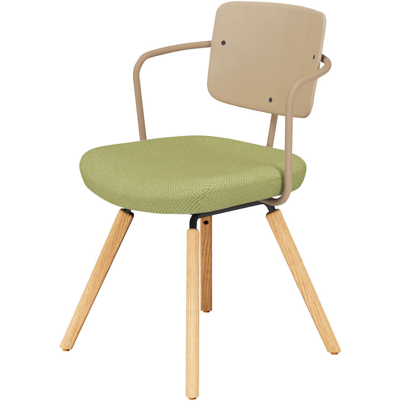 K16-D03CZ-ZV31KX1 オフィスチェアー リーテ 木脚 フレームタイプ 背樹脂(配送・組立サービス付き) コクヨ 組立・設置・取付