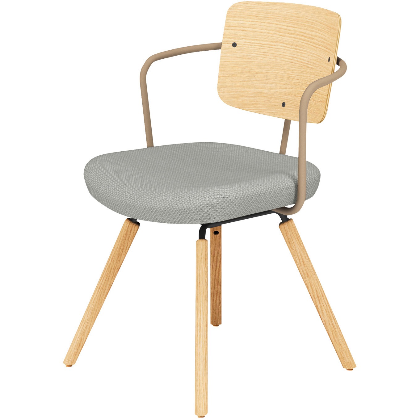 K16-D04CZ-ZE2DX1 オフィスチェアー リーテ 木脚 フレームタイプ 背合板(配送・組立サービス付き) コクヨ 組立・設置・取付 <背>ナチュラル<座>ライトグレー色   K16-D04CZ-ZE2DX1 48,588円