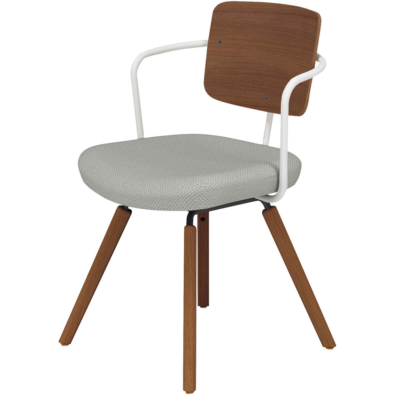 K16-R04CZ-WE2RX1 オフィスチェアー リーテ 木脚 フレームタイプ 背合板(配送・組立サービス付き) コクヨ 組立・設置・取付 <背>ブラウン<座>ライトグレー色   K16-R04CZ-WE2RX1