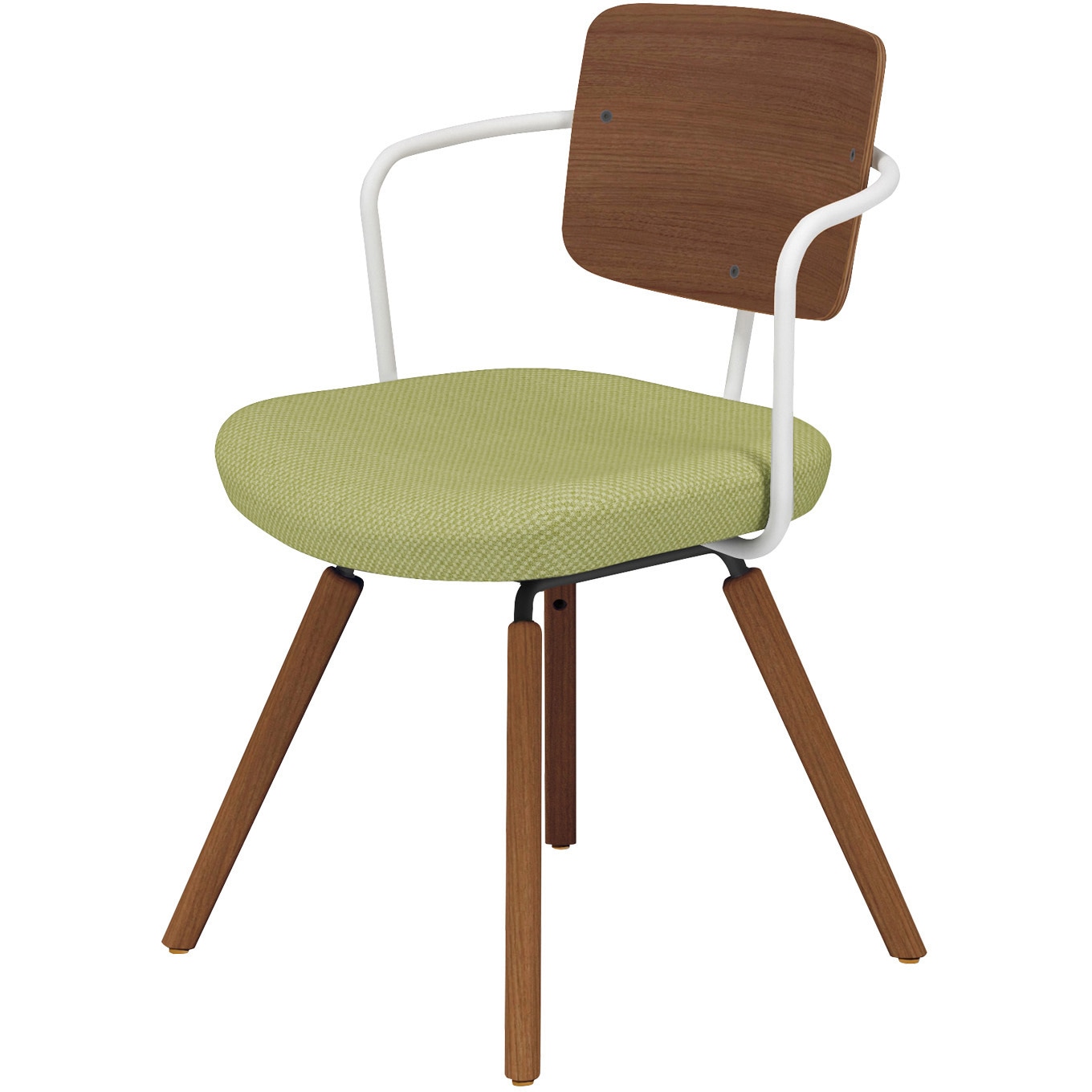 K16-R04CZ-WV3RX1 オフィスチェアー リーテ 木脚 フレームタイプ 背合板(配送・組立サービス付き) コクヨ 組立・設置・取付 <背>ブラウン<座>グラスグリーン色 K16-R04CZ-WV3RX1