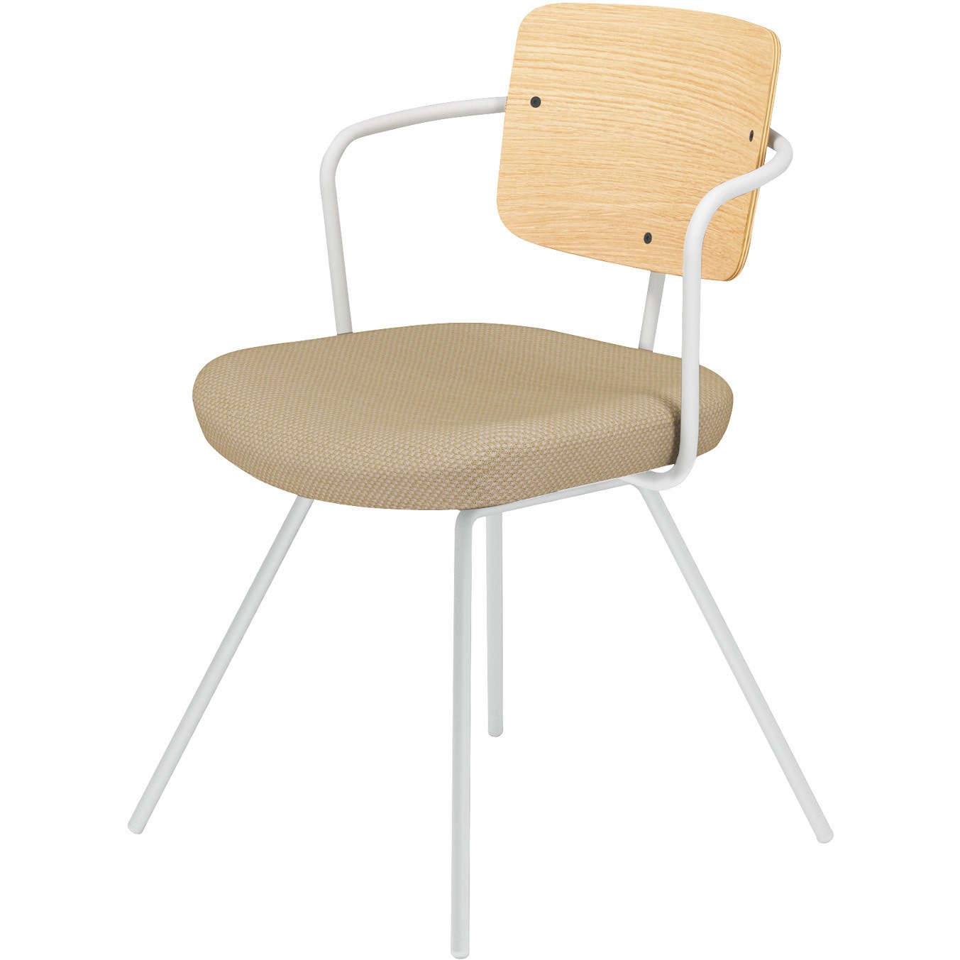 K16-W04CZ-W1KDX1 オフィスチェアー リーテ 4本脚 フレームタイプ 背合板(配送・組立サービス付き) コクヨ 組立・設置・取付