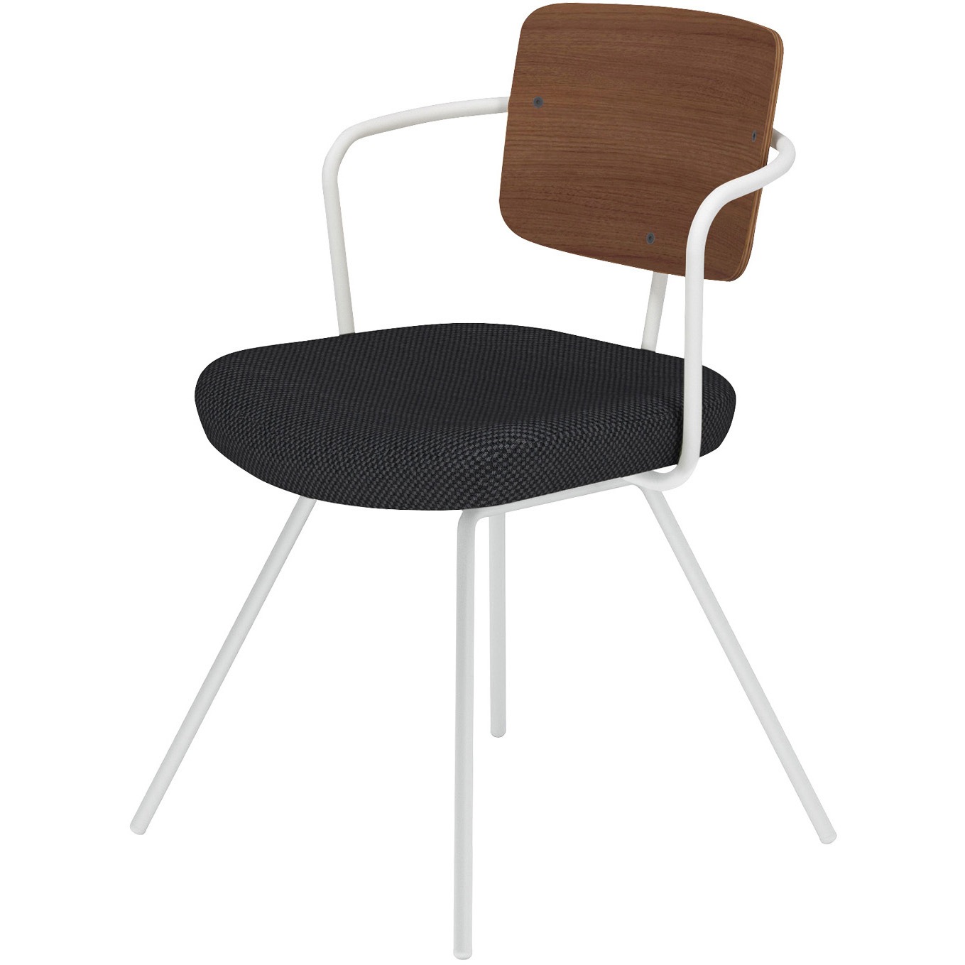 K16-W04CZ-WE6RX1 オフィスチェアー リーテ 4本脚 フレームタイプ 背合板(配送・組立サービス付き) コクヨ 組立・設置・取付 <背>ブラウン<座>ブラック色   K16-W04CZ-WE6RX1