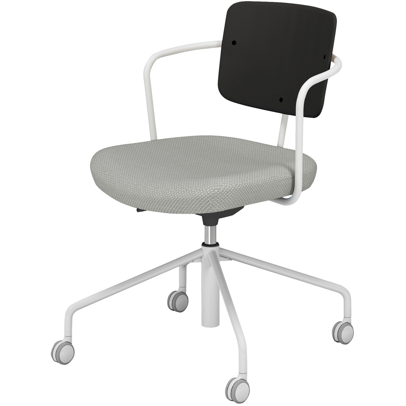 K16-WG3CU-WE2E6X1 オフィスチェアー リーテ 昇降脚 フレームタイプ 背樹脂(配送・組立サービス付き) コクヨ 組立・設置・取付 <背>ブラック<座>ライトグレー色   K16-WG3CU-WE2E6X1