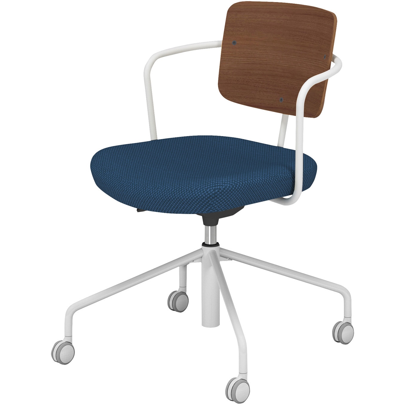 K16-WG4CU-WT7RX1 オフィスチェアー リーテ 昇降脚 フレームタイプ 背合板(配送・組立サービス付き) コクヨ 組立・設置・取付 <背>ブラウン<座>ネイビー色   K16-WG4CU-WT7RX1