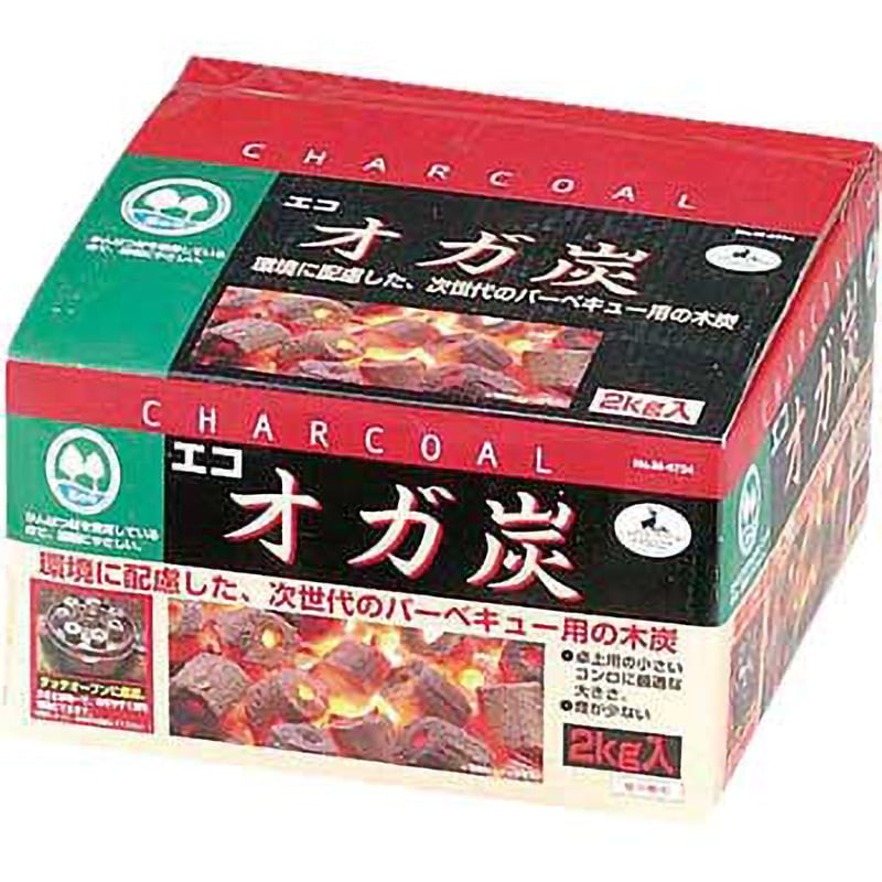 M-6734 エコ オガ炭 CAPTAIN STAG 幅200mm奥行200mm高さ118mm 1箱(2kg