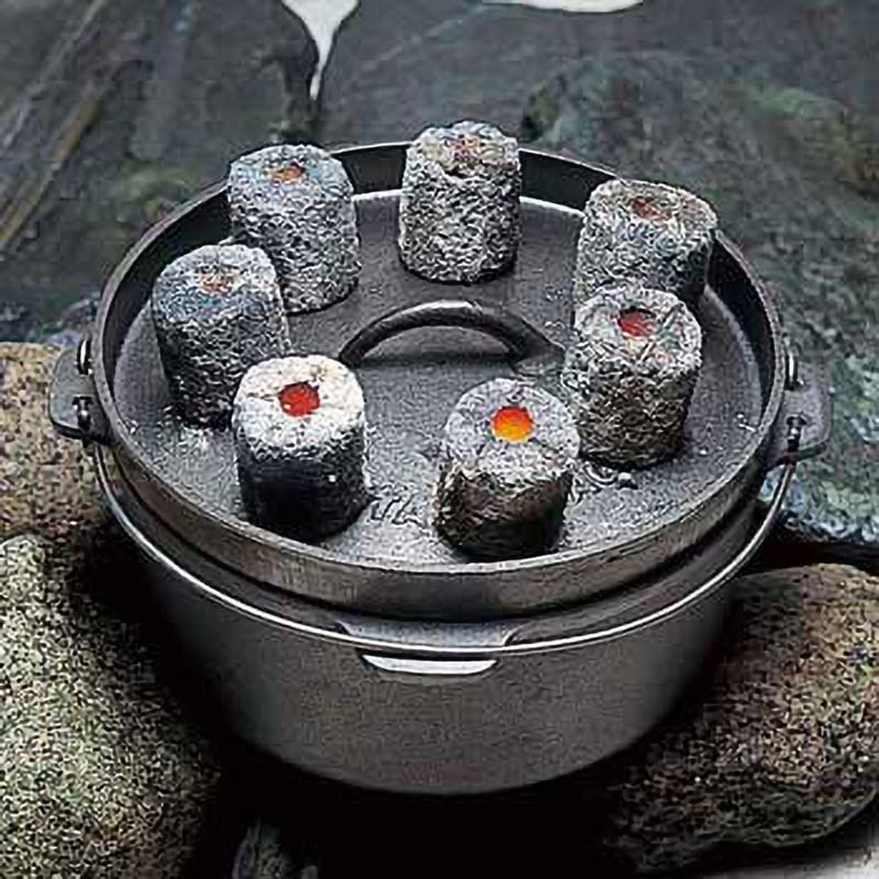 M-6734 エコ オガ炭 CAPTAIN STAG 幅200mm奥行200mm高さ118mm 1箱(2kg