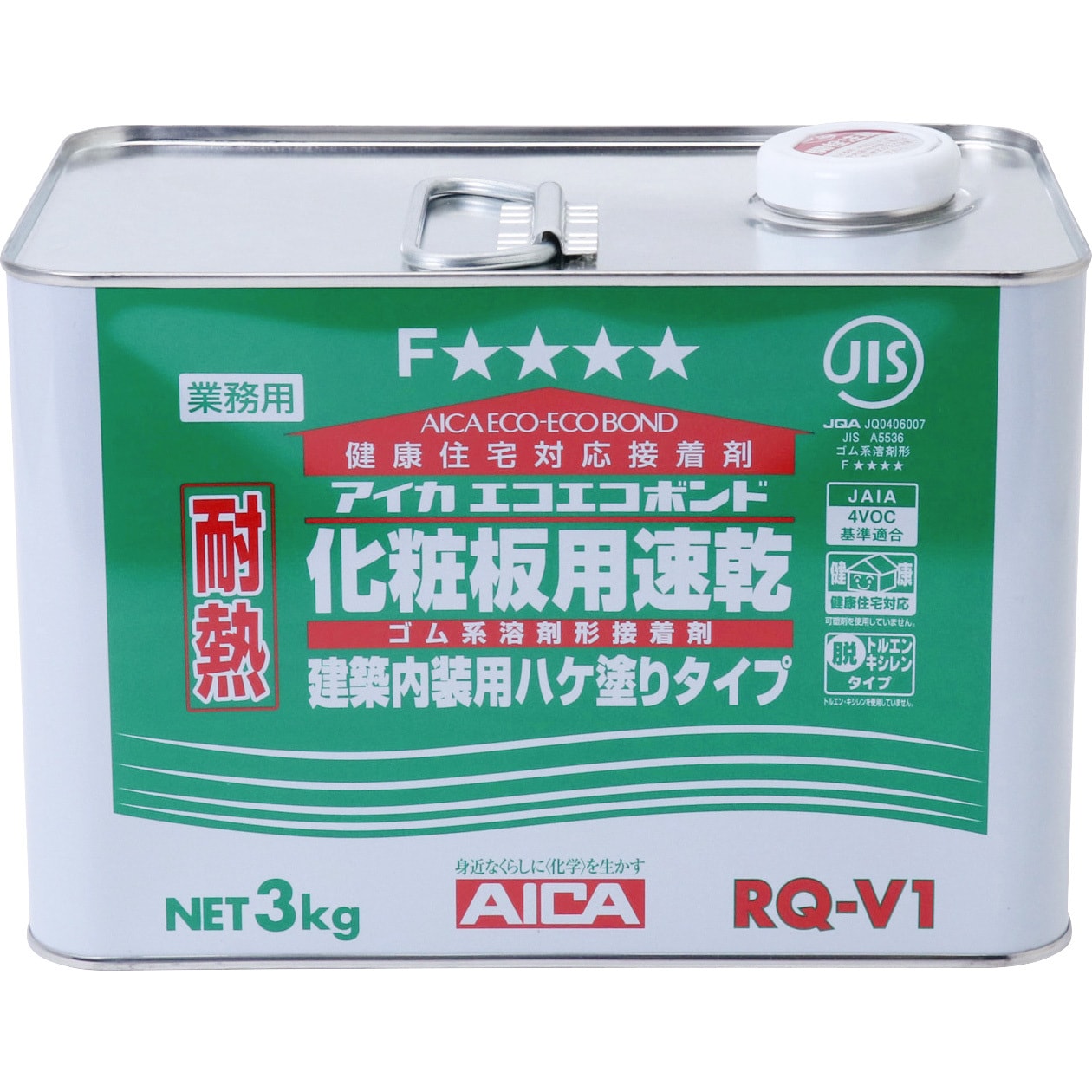RQ-V1 エコエコボンド (化粧板用速乾) 1缶(3kg) AICA(アイカ工業) 【通販サイトMonotaRO】