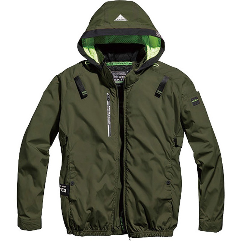 05430 05430 アイスエアダクトフードリペルジャケット S-AIR(シンメン) ダークオリーブ色 サイズS