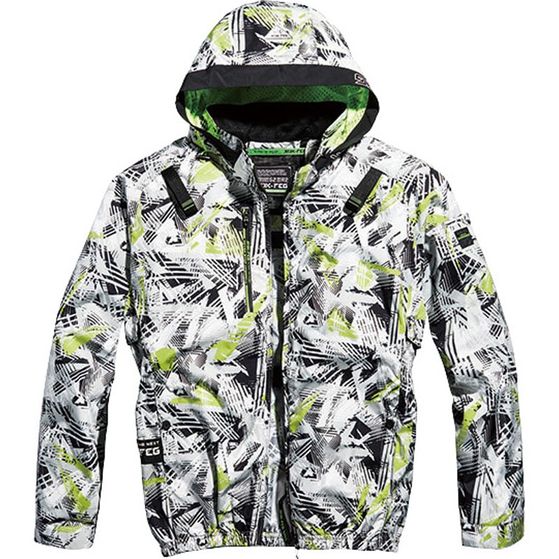 05430 05430 アイスエアダクトフードリペルジャケット S-AIR(シンメン) シャープエッジグリーン色 サイズS