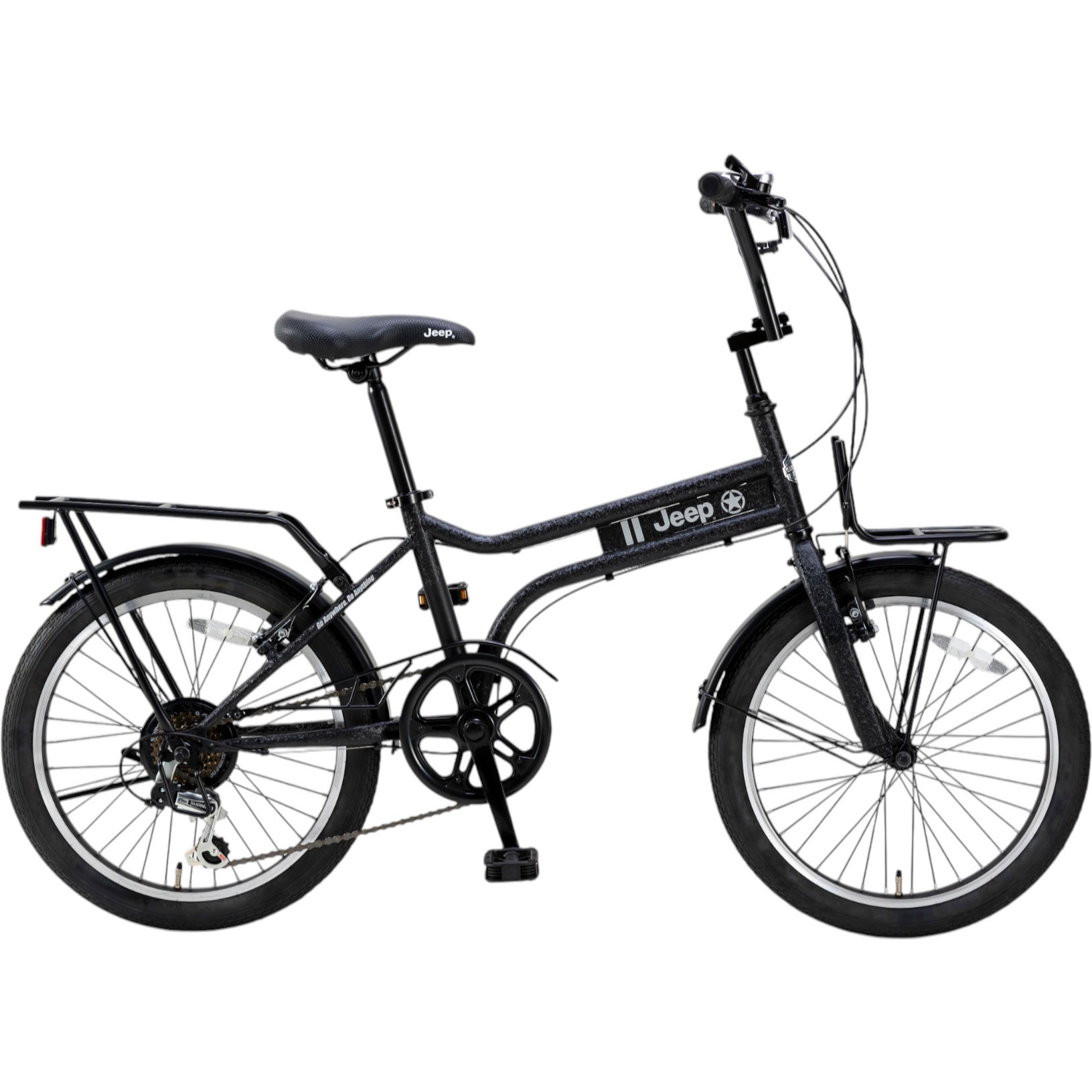 JE-206MX-TCBT-BK 防災サイクル 20型6段変速付きミニベロ MINI VELO