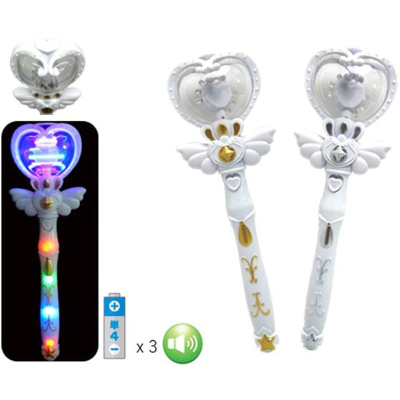 9125 マジカルスピンバトンホワイト 1パック(12個×1パック) 龍屋 【通販モノタロウ】