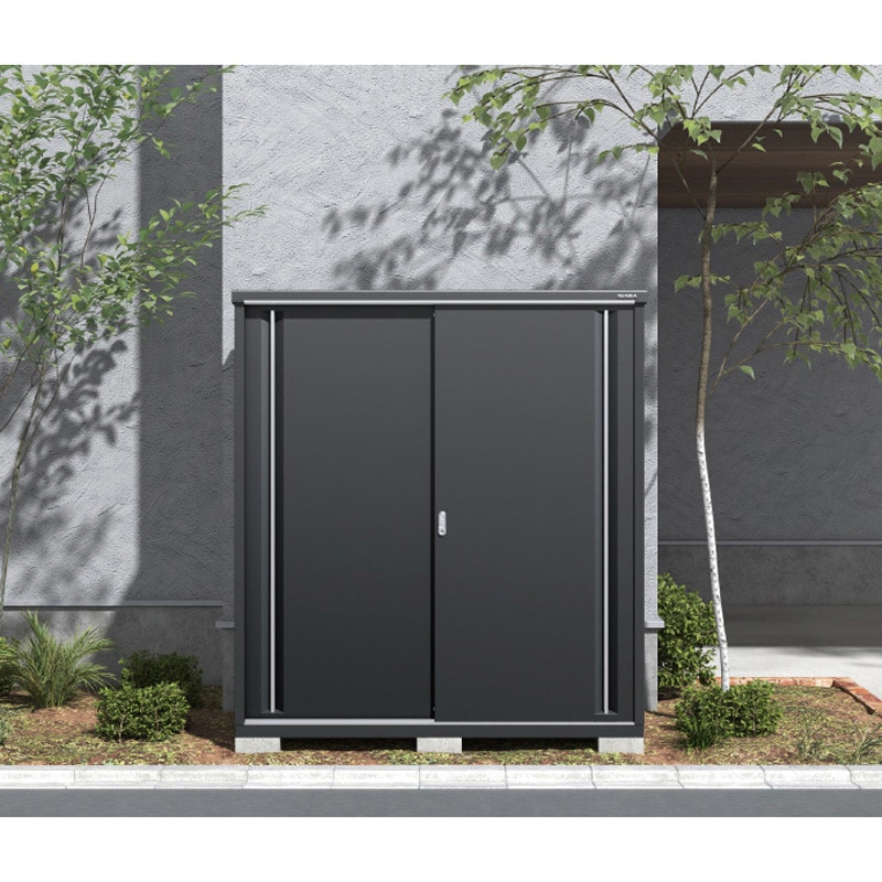 MJX-094DF 収納庫 シンプリー フランネルグレー イナバ 全面棚タイプ