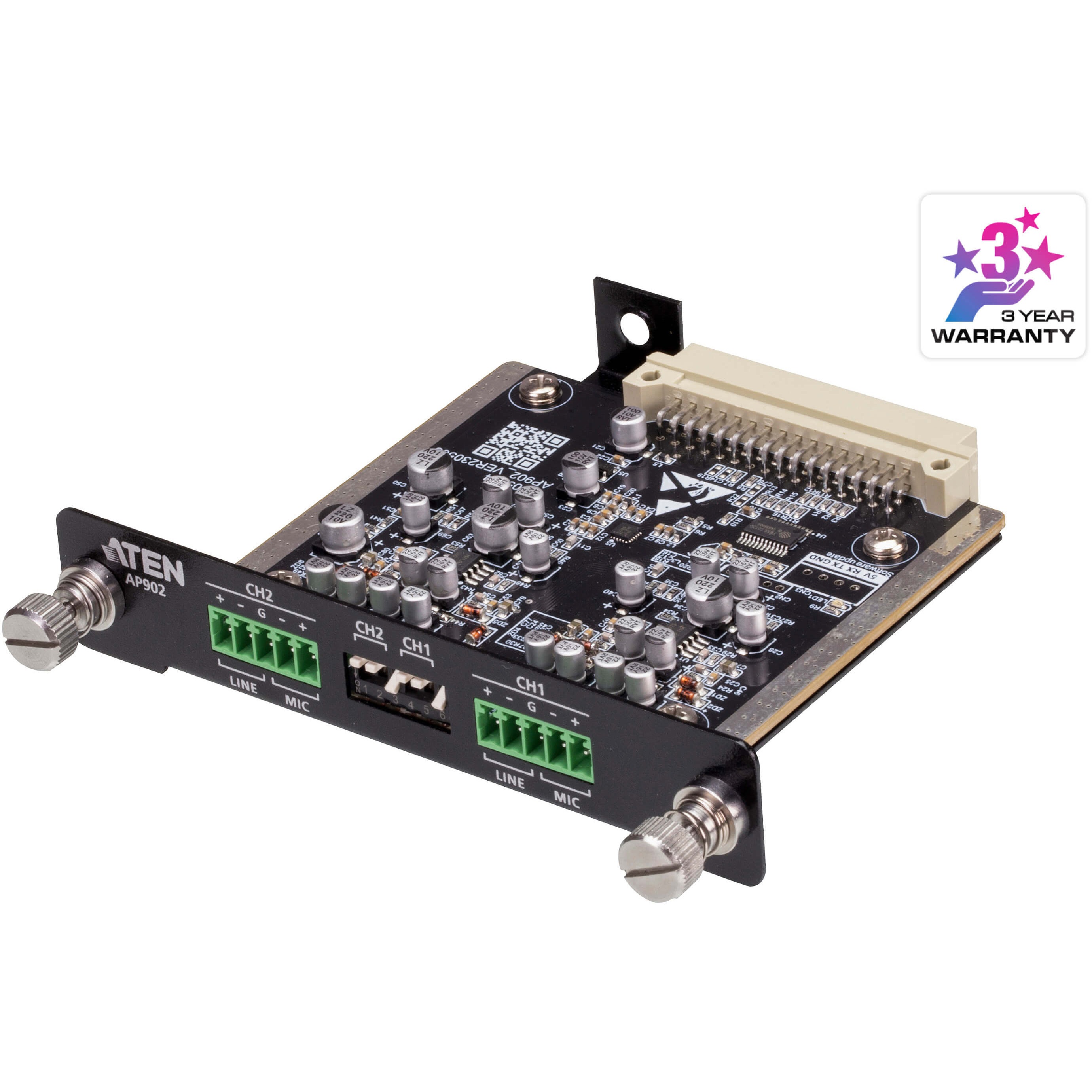 AP902 ATEN DSPパワーアンプ APシリーズ用 Mic/Line プリアンプ拡張カード 1台 ATEN 【通販モノタロウ】