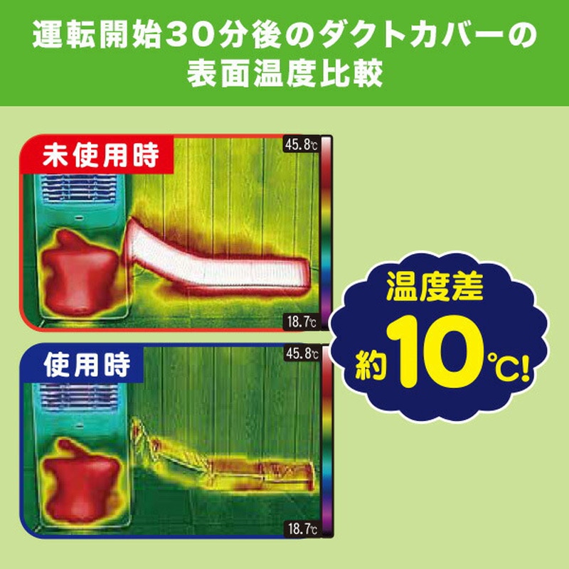 YZ-MAC 移動式エアコン用 ダクトカバー 1個 YAMAZEN(山善) 【通販