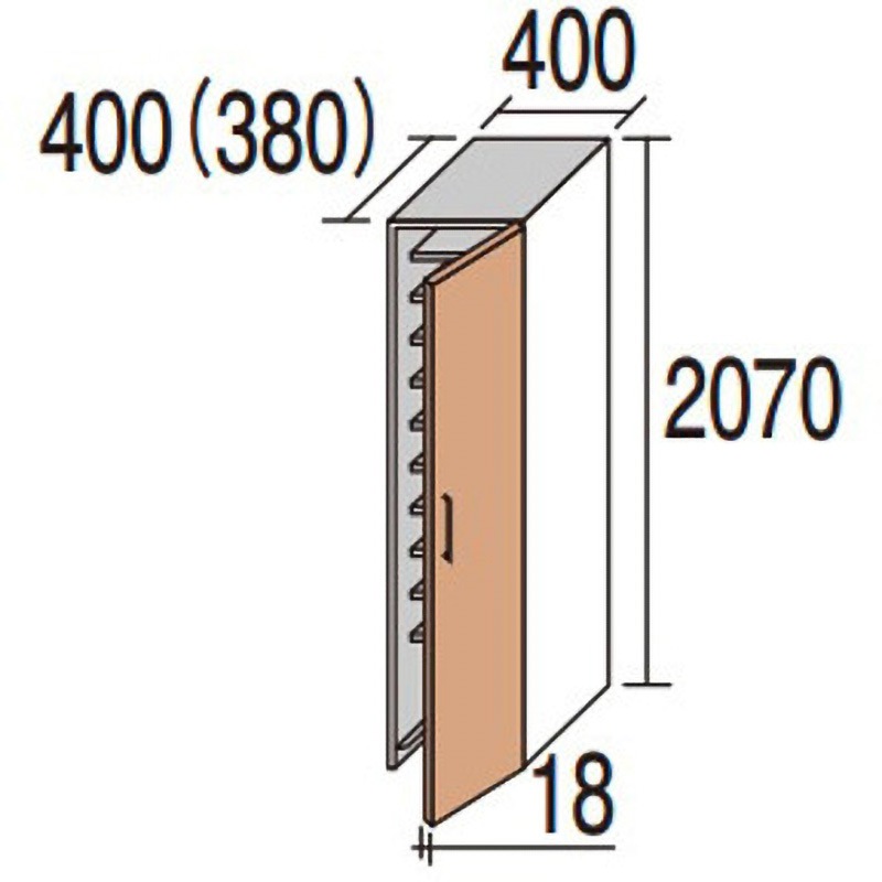 XQCE4F21FTPY 玄関収納コンポリア オープンフロアユニット(H2070) 1.5