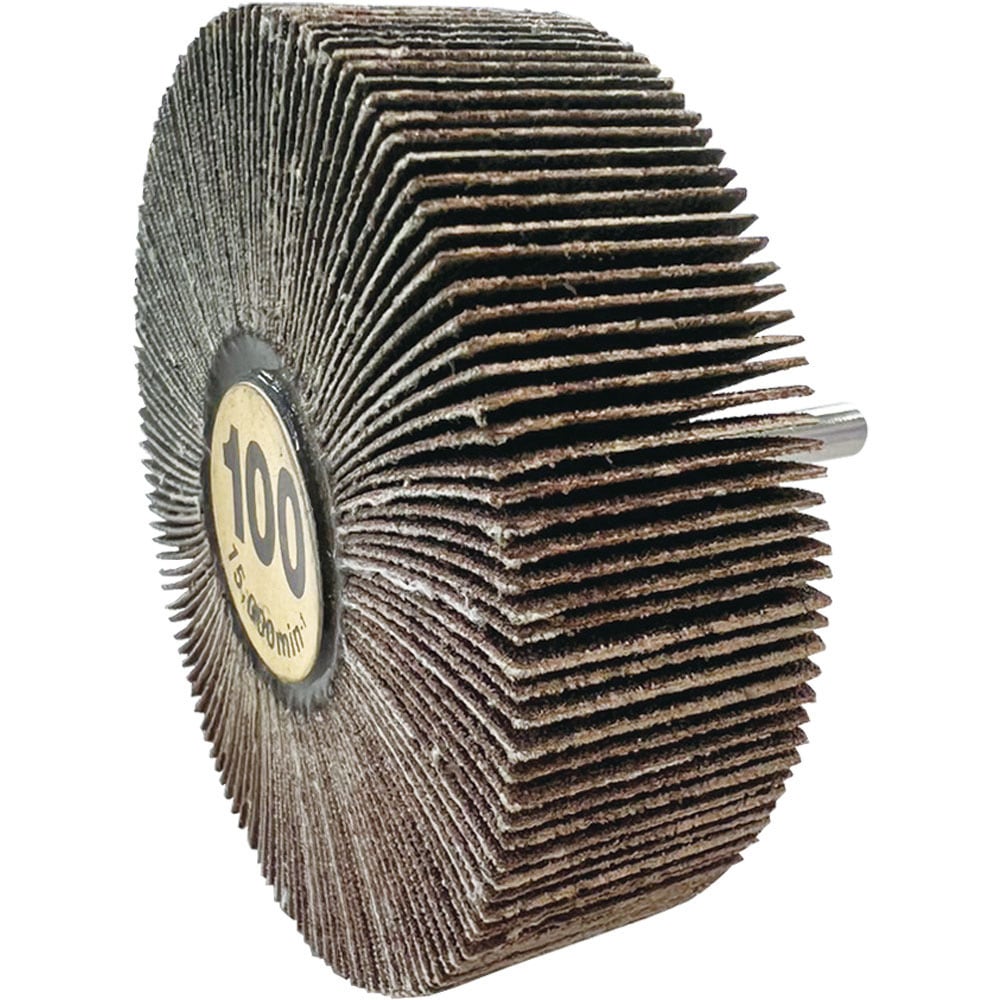 MF80156 ムゲン軸付フラップ ヤナセ(柳瀬) 粒度100(#) 軸径6mm外径80mm