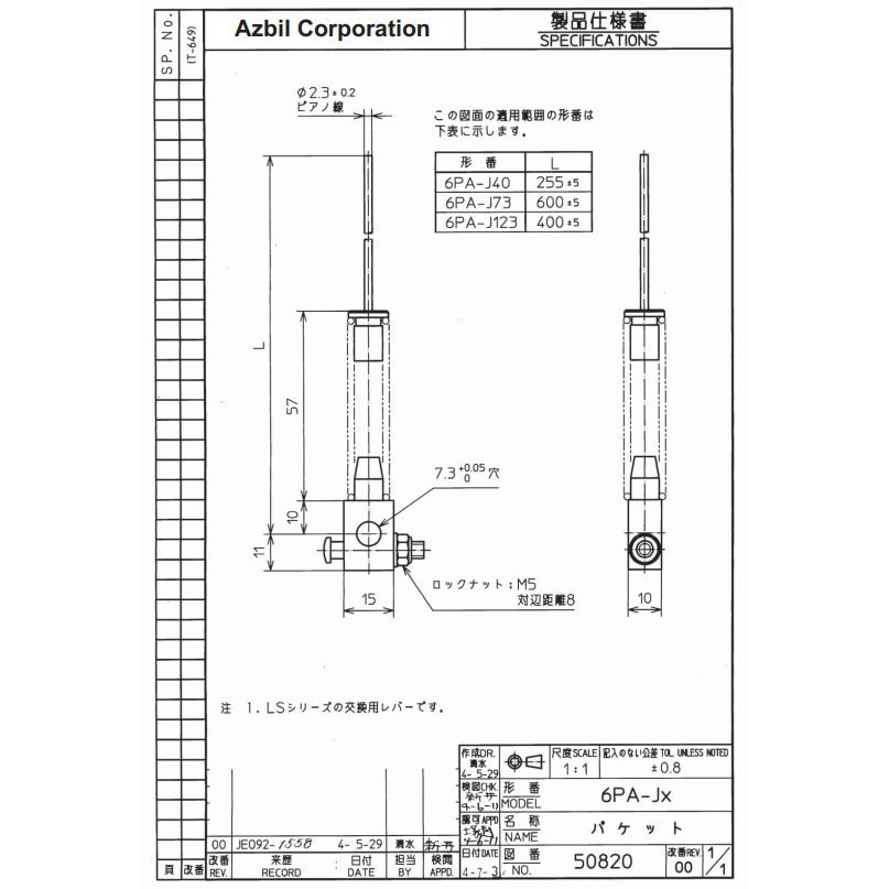 LS シリーズ用補助アクチュエータ