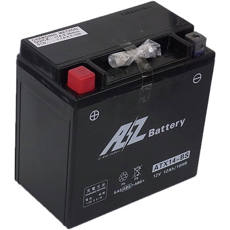 ATX14-BS AZ高始動カルシウムバッテリー(液入タイプ) AZ BATTERY 12V 8,263円