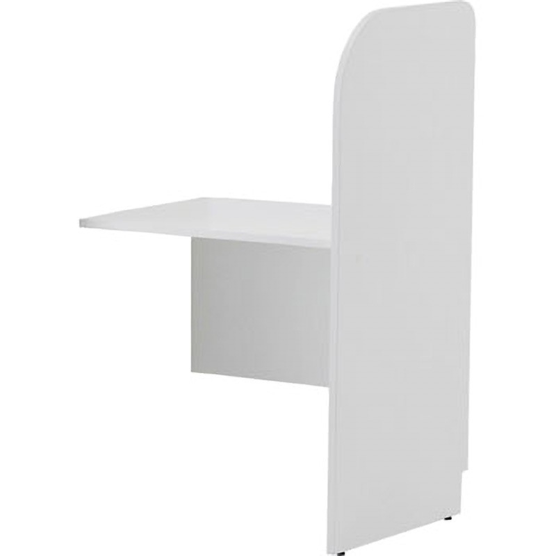 Z-SHPCB2-70ADWH PCブースデスク 増連 W700 アール・エフ・ヤマカワ 増連・背板無し仕様 ホワイト色 間口718mm奥行600mm高さ1200mm  Z-SHPCB2-70ADWH