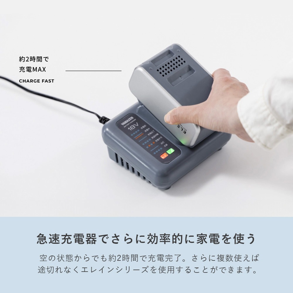 YBD-5A+YBC-3A ELEIN リチウムイオンバッテリー スタートキット
