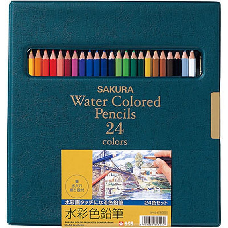 色: 24色セットサクラクレパス 水彩色鉛筆 24色 EPY24