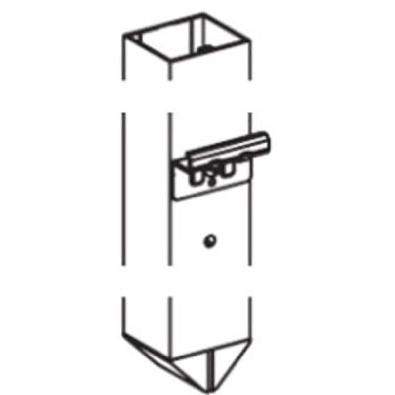 HFE-V-PFE1-10 シンプレオ フェンス 形材 自由柱 T100 YKK AP アルミ形材製 ブラウン色   HFE-V-PFE1-10