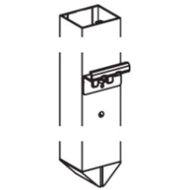 HFE-V-PFF1-12 シンプレオ フェンス 形材 自由柱 T120 YKK AP アルミ形材製 ブラウン色   HFE-V-PFF1-12