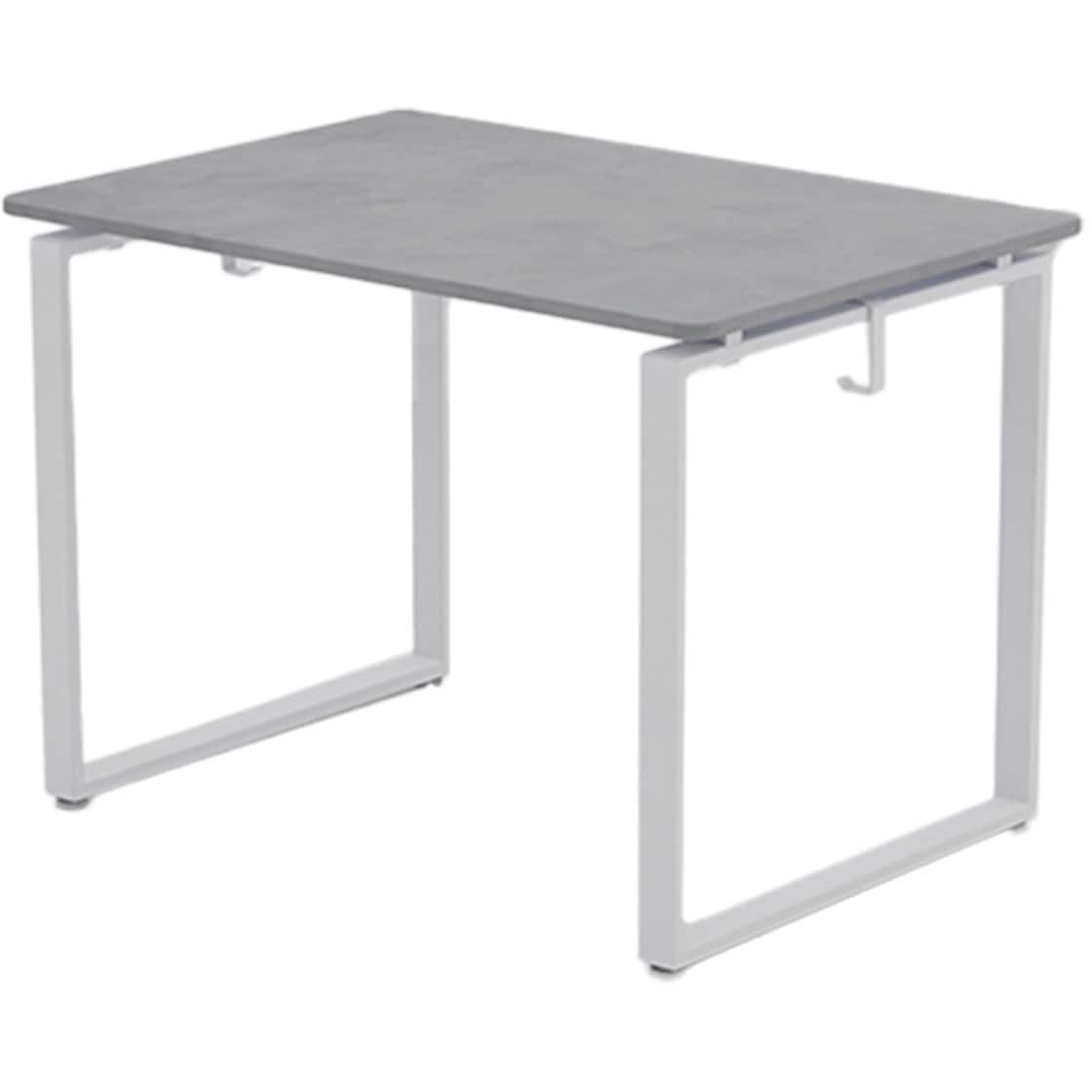 ELD-T1000(SLGY)+FUD-FS(MWH) オフィスデスク スタンダード天板 幅100/120/140cm 奥行70cm YAMAZEN(山善) 幅100cm奥行70cm高さ71cm