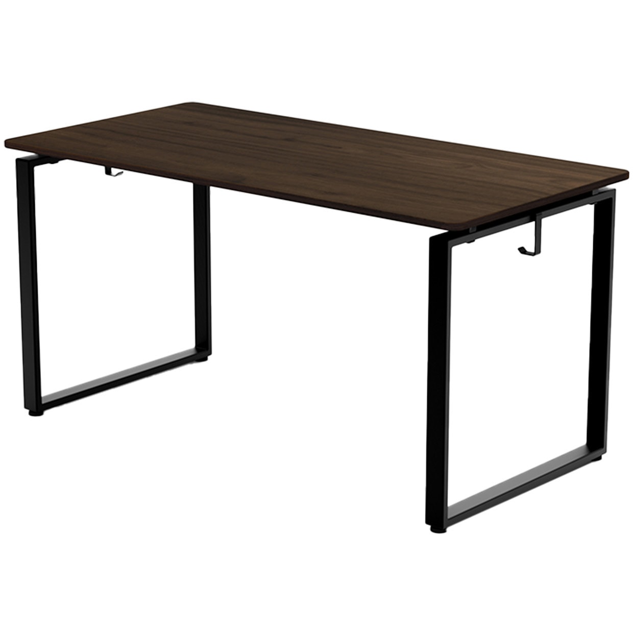 T*o様 DESK D BR-plus size3 ELD-T1400(DBR)+FUD-FS(MBK) オフィスデスク スタンダード天板 幅100