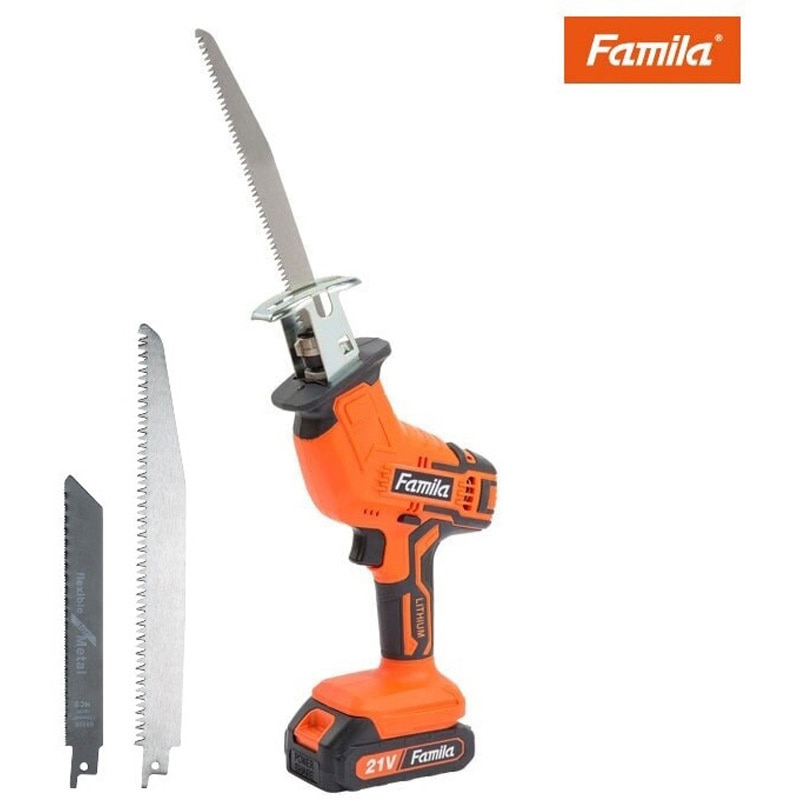0418910 ファミラ 充電式コードレス電動ノコギリ6点セット 1台