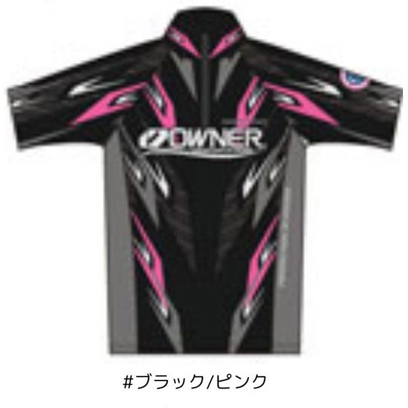OWNER 半袖ストレッチシャツ LL ブラック/ピンク LLサイズ 半袖ストレッチシャツ OWNER(オーナーばり) 衣料 #ブラック