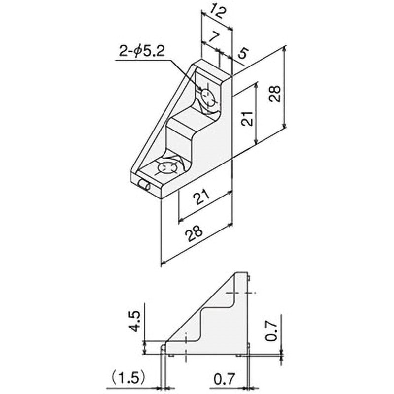 ゆーじさん専用　ブラケット SZP-002U ブラケット(アルミポール用) 1個 PATLITE(パトライト