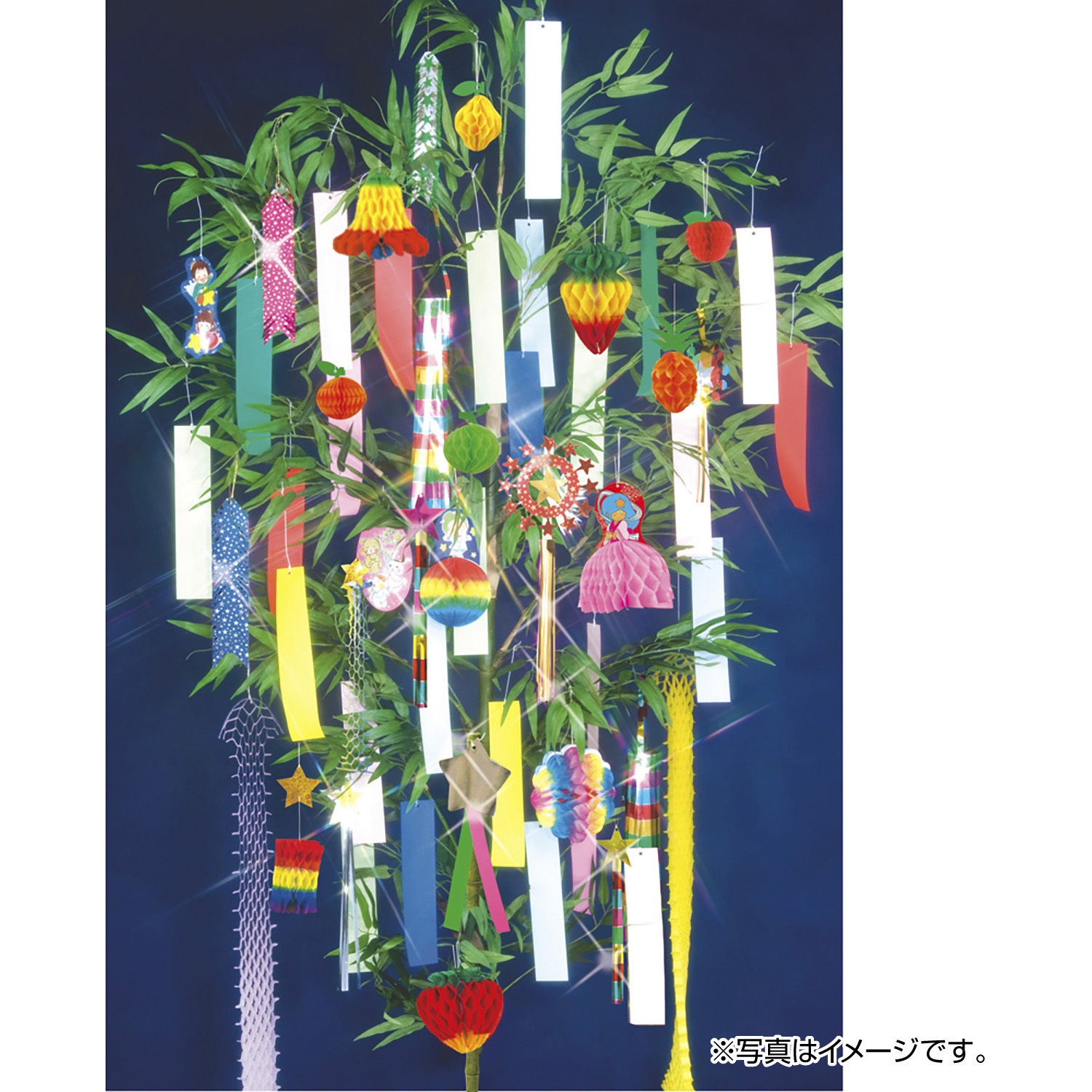 七夕飾り 46-8644 七夕でんぐり 大容量50個入り ササガワ 高さ80mm幅70mm 1袋 46