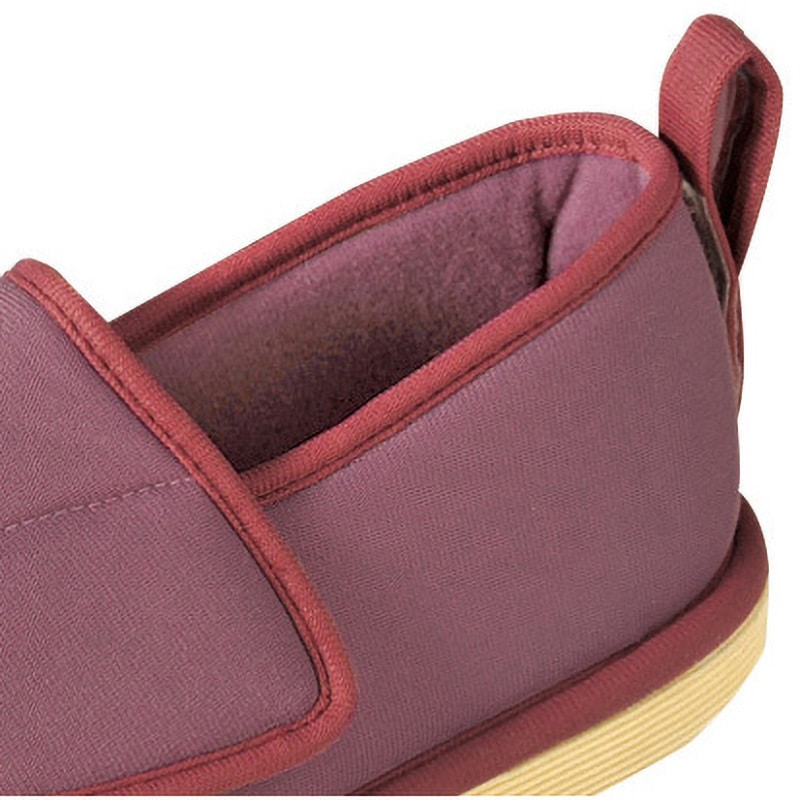 ダイスケ商品　25cm×2足 091192 転倒予防シューズ つま先なし 竹虎 あずき色 サイズ21～22cm足