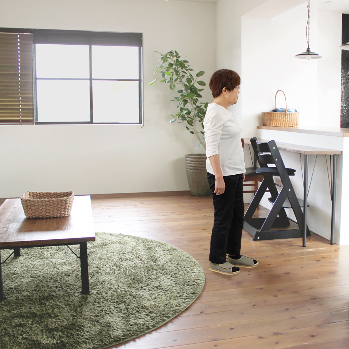 091244 転倒予防シューズ つま先なし 竹虎 うぐいす色 サイズ24.0