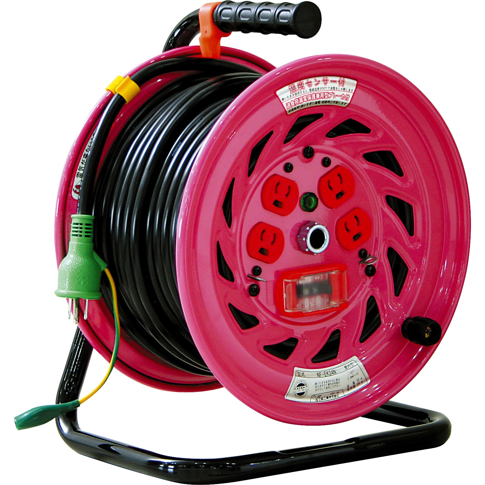 【未使用】日動工業　電工ドラム　30m　NP-E34-SP　100V・標準型 日動工業株式会社｜コードリール 100V 屋内用 アース付 30m