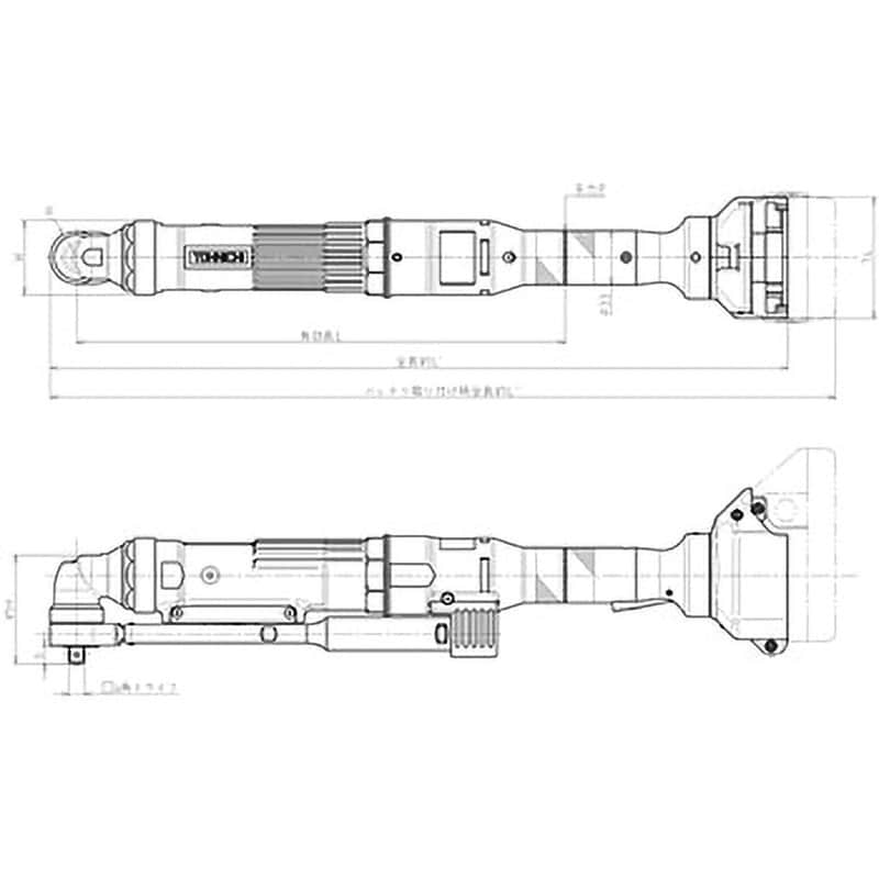 HAC140N バッテリ式半自動トルクレンチ 東日製作所 差込角12.7mm全長557mm HAC140N - 【通販モノタロウ】