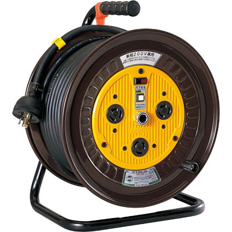 ND-E230L-20A 単相200Vロック(引掛)式ドラム 日動工業 3口