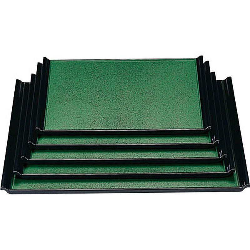 1-52-30 宴盆 ノンスリップ加工 若泉漆器 グリーン石目渕黒色 寸法63.3×49×2.5cm  1-52-30 5,898円