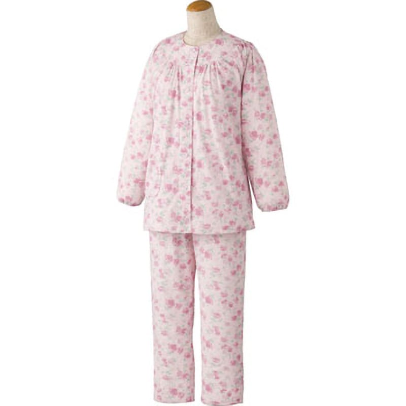 89266 ワンタッチパジャマ(婦人) ケアファッション ピンク色