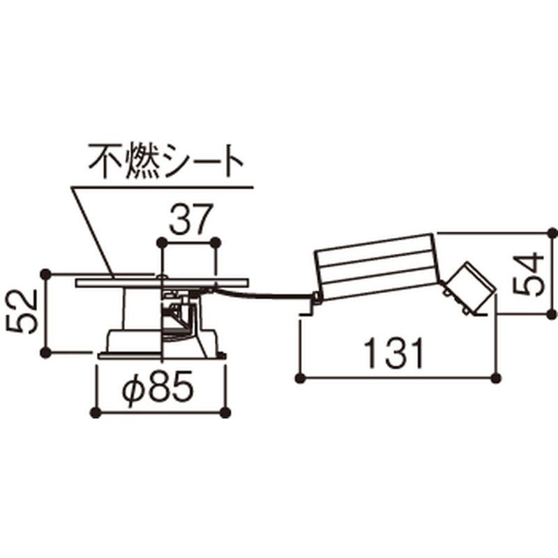 LGD3003VLE1 天井埋込型 小口径Φ75mm ダウンライト Panasonic