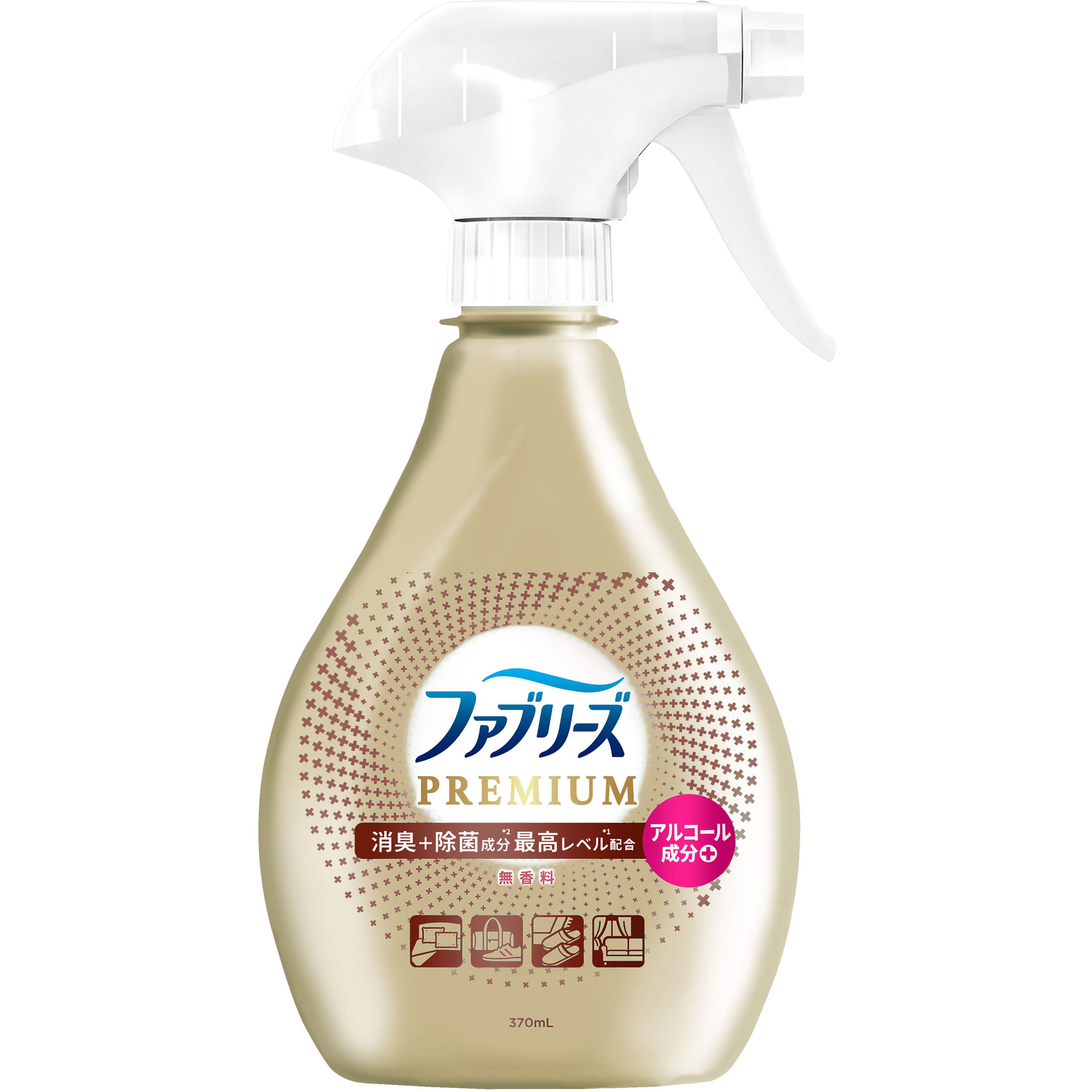 ファブリーズ 消臭スプレー W除菌 プレミアム 布用 衣類用 本体 各種 ファブリーズ 無香料 1個(370mL) - 【通販モノタロウ】