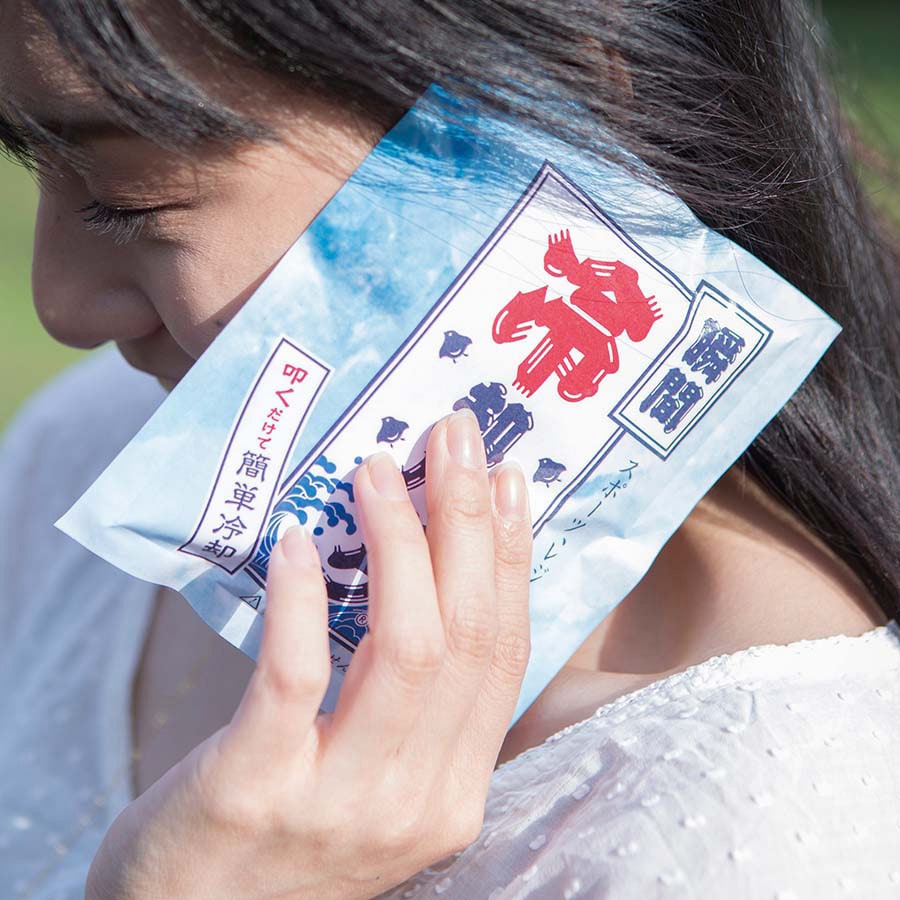 TS-1305-044 瞬間冷却パック MARKLESS STYLE ホワイト色 寸法126×150mm 1セット(72個) TS-1305-044