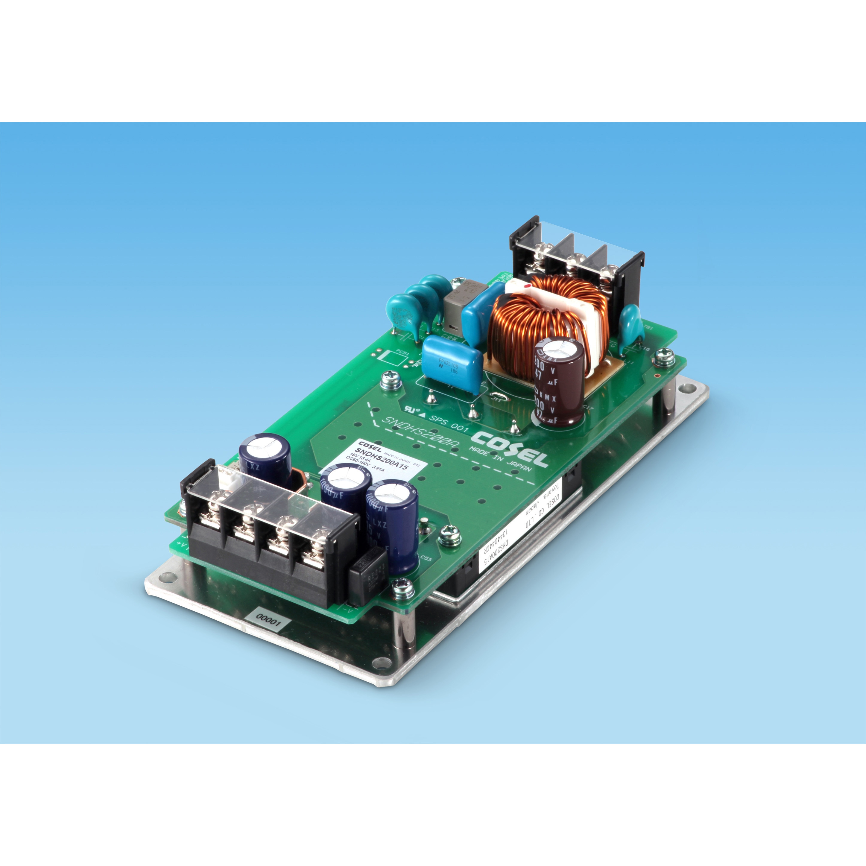 SNDHS200A15-C DC/DCコンバータ SNDHSシリーズ コーセル オープンフレーム 200W 13.4A DC60～160V