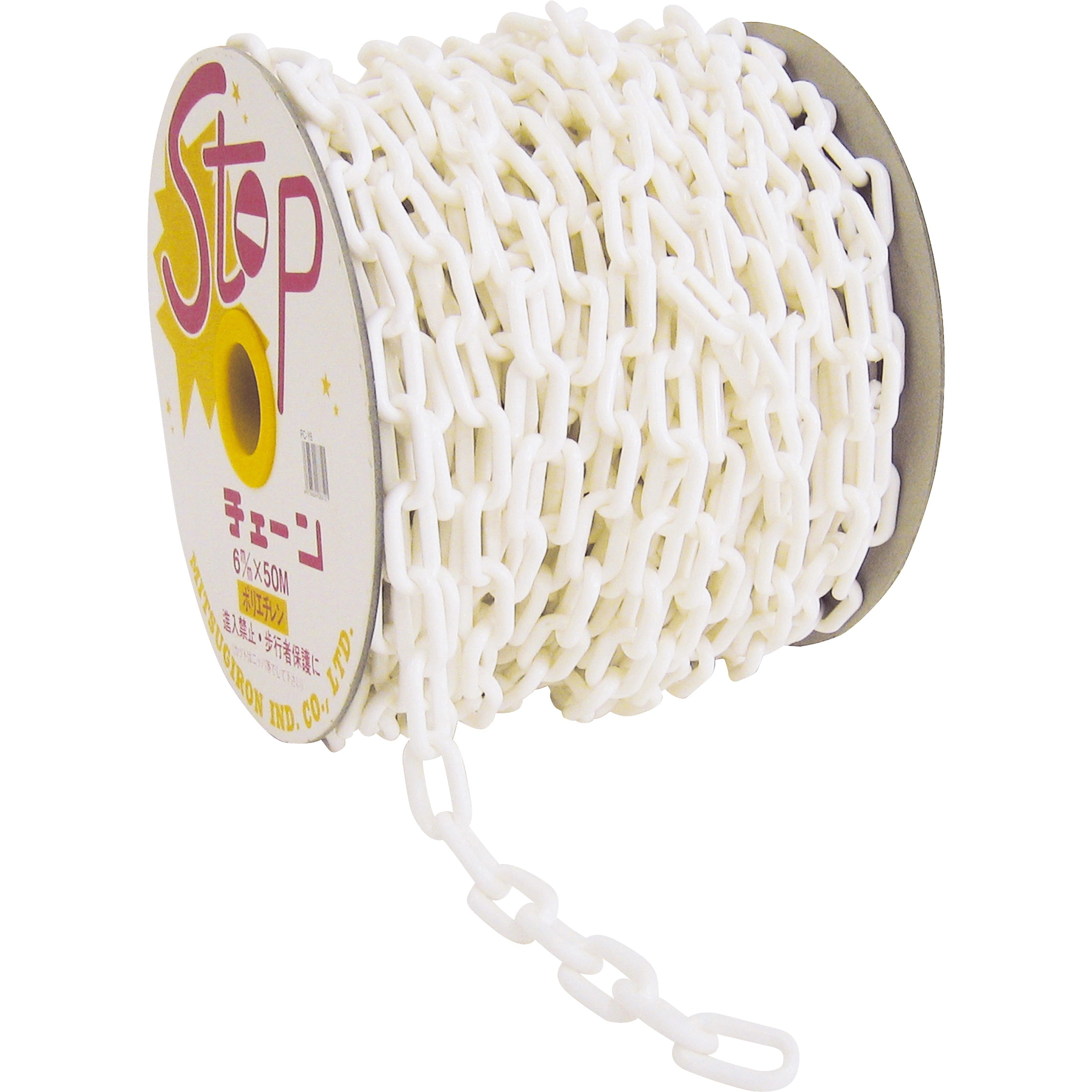 PC-W6 プラチェーン ミツギロン ホワイト色 長さ50m 1巻 PC-W6 10,625円