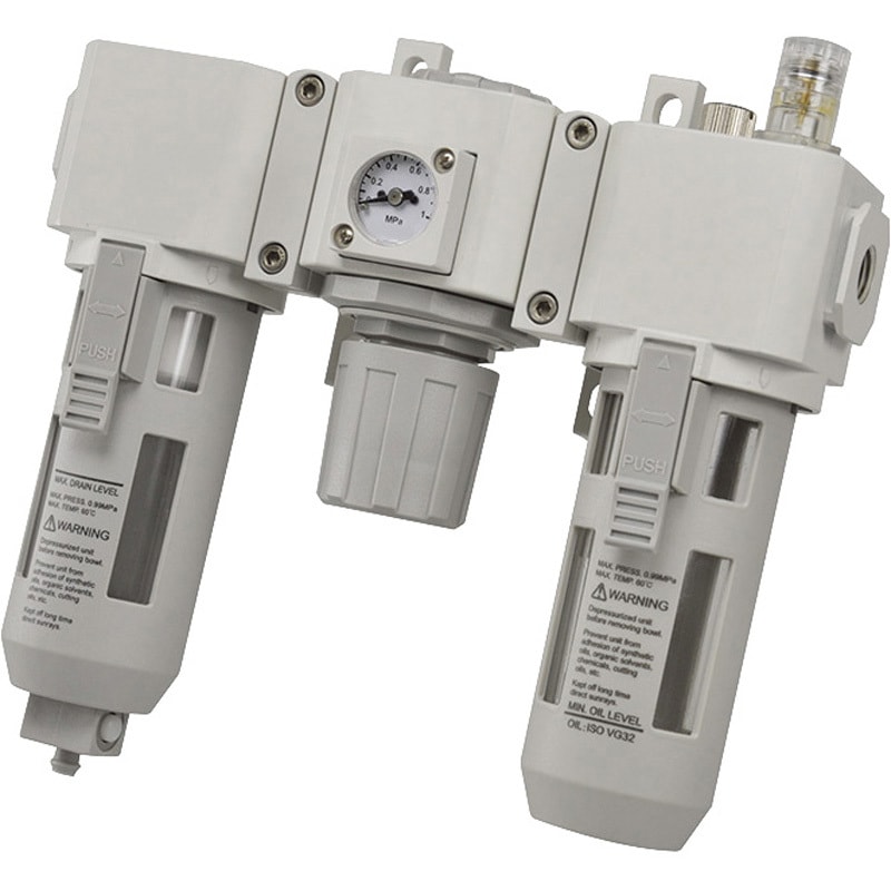 EFRL3-08-ABDS エアコントロールユニット/3点セット(オートドレン、ブラケット、角型圧力計付、メタルケース付) 1個 TAIYO 【通販モノタロウ】 15,185円