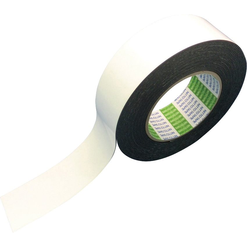 541-70 発泡ブチルゴム基材両面テープ NO．541 日東電工 ブラック色 ゴム系 幅70mm長さ10m 1箱(16巻)