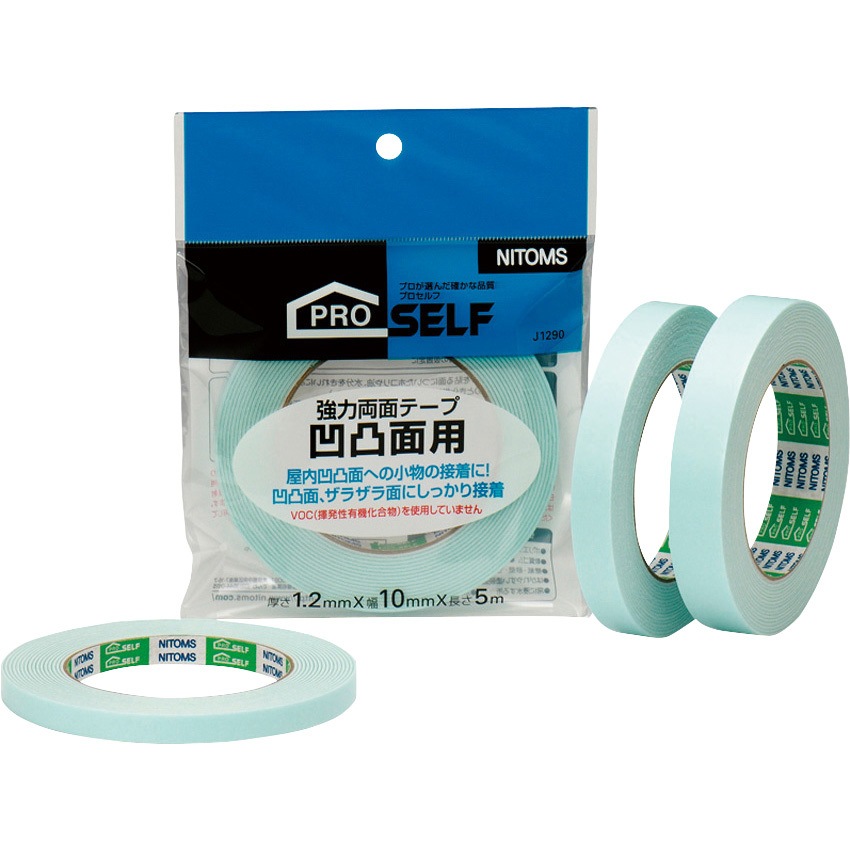 J1291 強力両面テープ凹凸面用 1箱(40巻) ニトムズ 【通販モノタロウ】