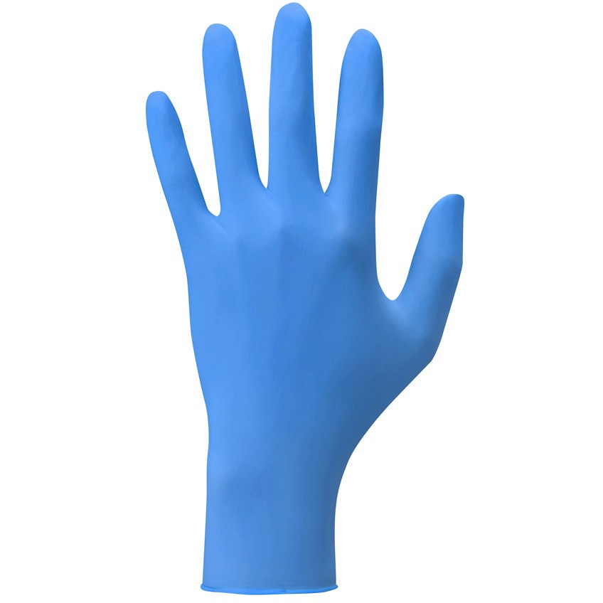 RZ004 ニトリル手袋 100枚入 SHOWA(ショーワグローブ) 粉なし ブルー色