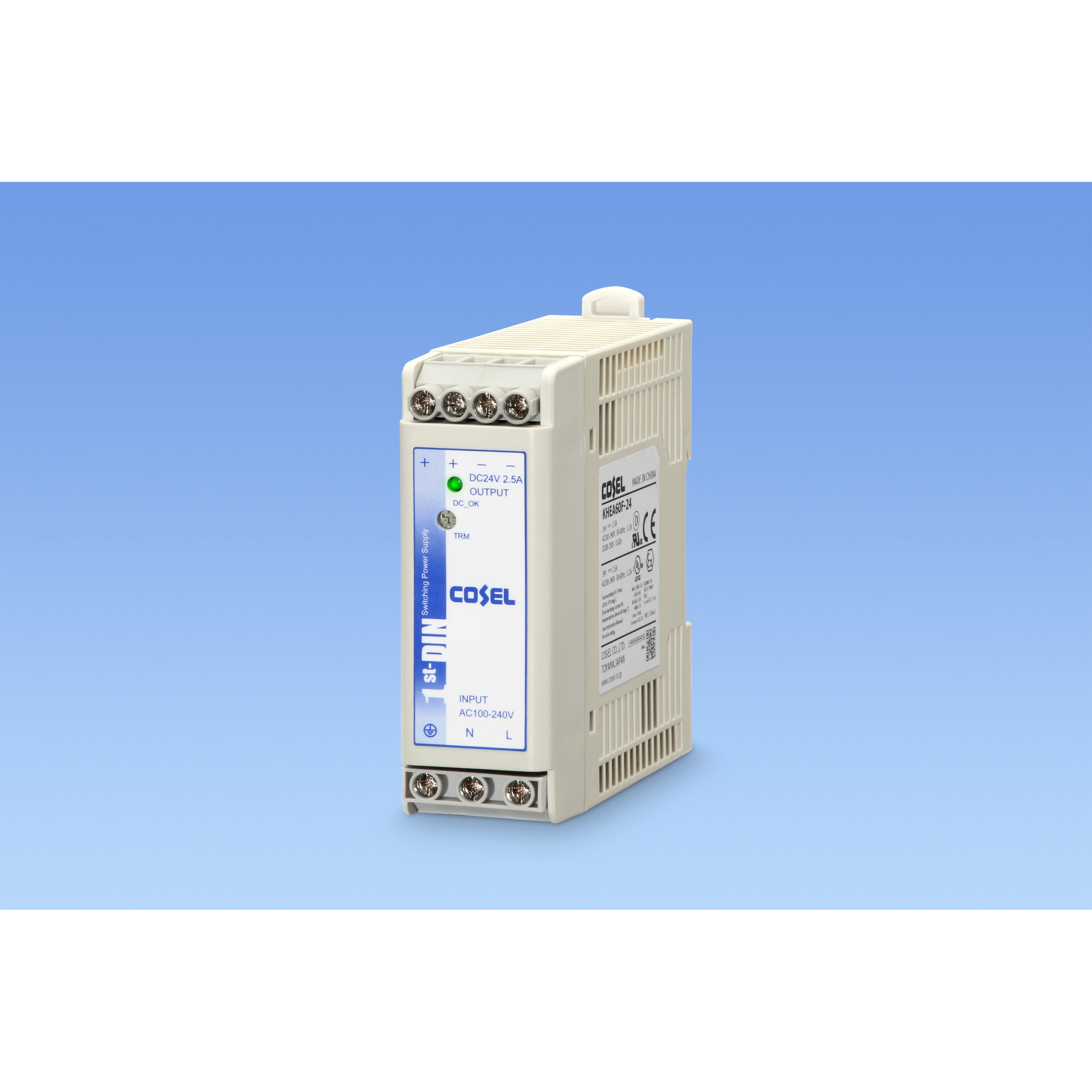 KHEA60F-24 電源ユニット KHシリーズ コーセル カバー付き/DIN